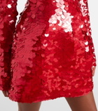 Sportmax Terfrite sequined jersey minidress