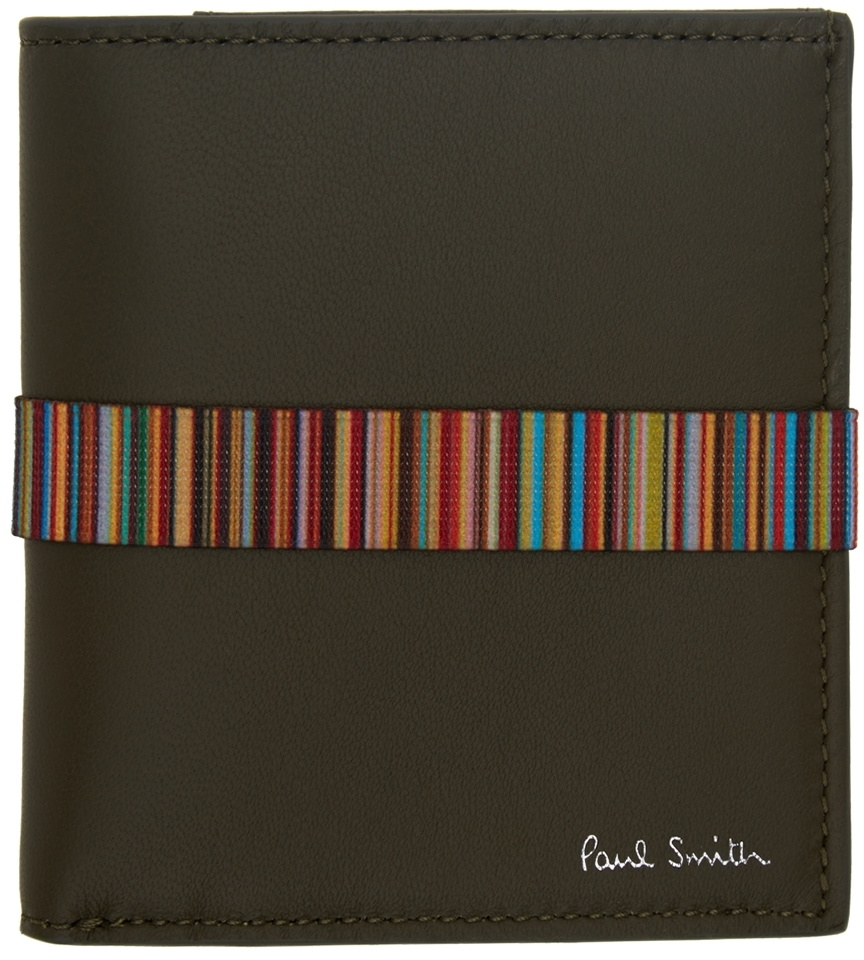 Paul Smith Logo-embossed Leather Billfold Wallet in Brown for Men
