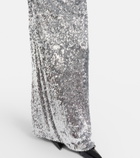 Coperni Draped sequined gown