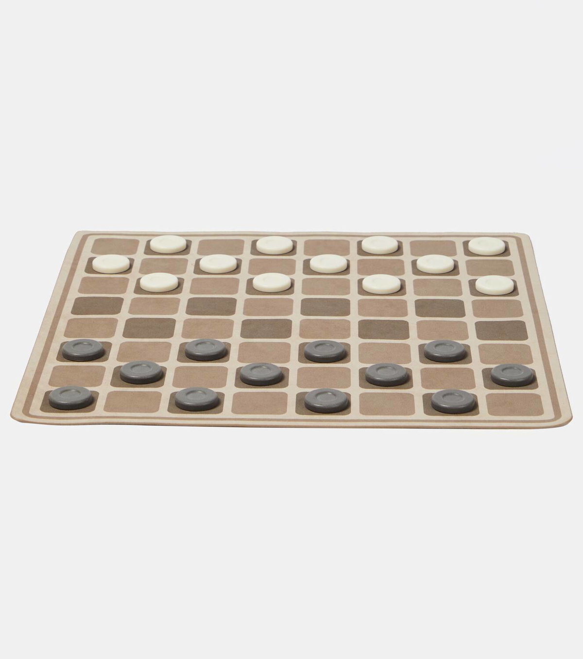 Brunello Cucinelli Portable wood checkers set
