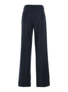 PT Torino lola Blue Pants With High Waist And Pleated Details In Wool Stretch Woman