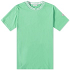 Moncler Men's Logo Ribbed T-Shirt in Green