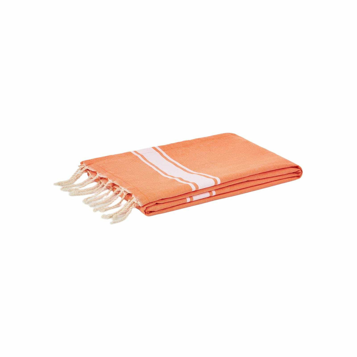 MC2 Saint Barth Fluo Orange Fouta Towel Doubled With Sponge