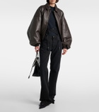 Balenciaga Round Taxi leather jacket