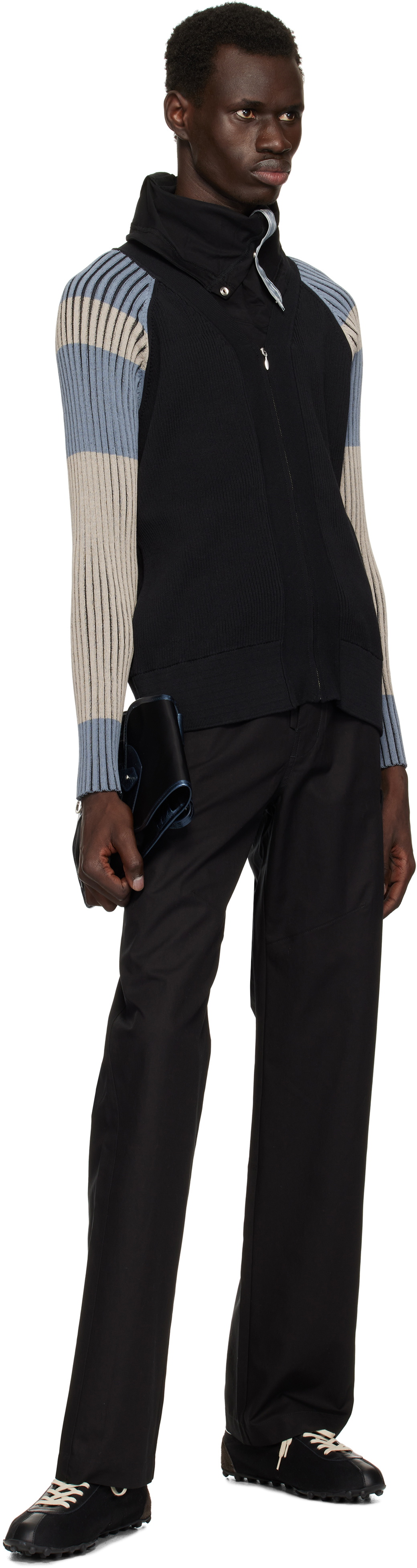 Kiko Kostadinov Black & Blue Inex Cardigan Kiko Kostadinov