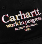 Carhartt WIP - Logo-Embroidered Cotton-Twill Baseball Cap - Black