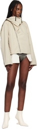 Rick Owens Gray Temple Dirt Cutoffs Shorts
