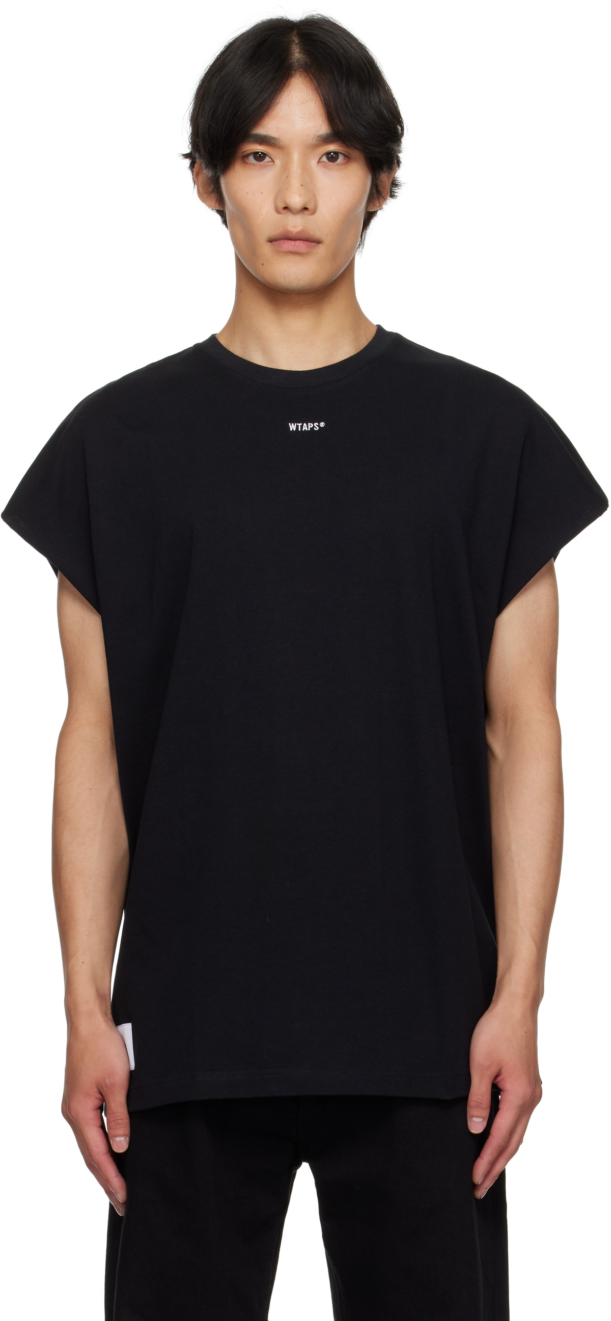 WTAPS Men's 20 Long Sleeve Printed T-Shirt in Black WTAPS