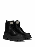 DOLCE & GABBANA - Leather Laced Up Boots