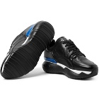 Fendi - Logo-Print Leather and Rubber Sneakers - Men - Black