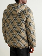 Burberry - Reversible Checked Quilted Shell Hooded Down Jacket - Neutrals