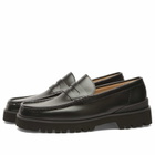 Clarks Originals Men's Yukoner Penny Loafer in Black Leather