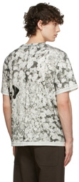 Eckhaus Latta White & Grey Graphic T-Shirt