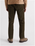 MAN 1924 - Tomi Straight-Leg Cotton-Corduroy Drawstring Trousers - Brown