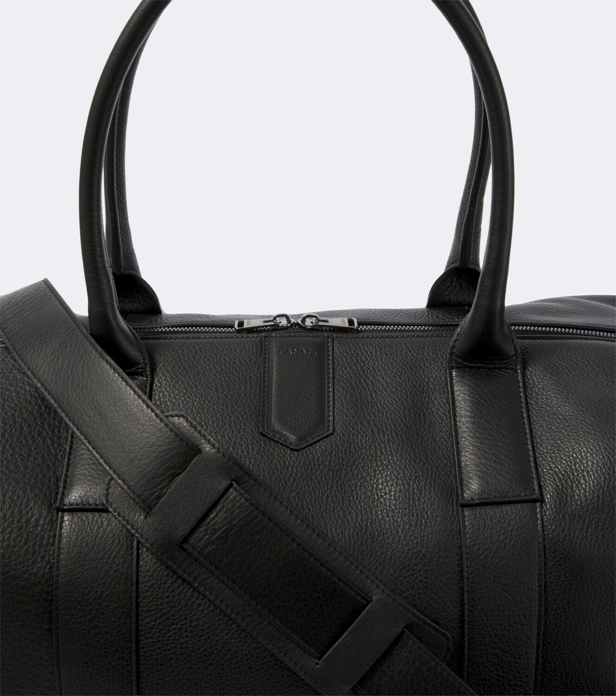 Canali Leather duffel bag