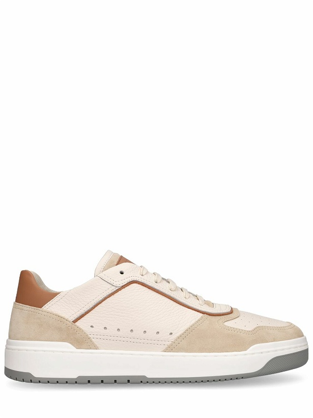 Photo: BRUNELLO CUCINELLI - Leather Low Top Sneakers