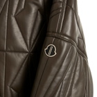 Rick Owens x Moncler Geocamo Cropped Leather Jacket in Dark Dust