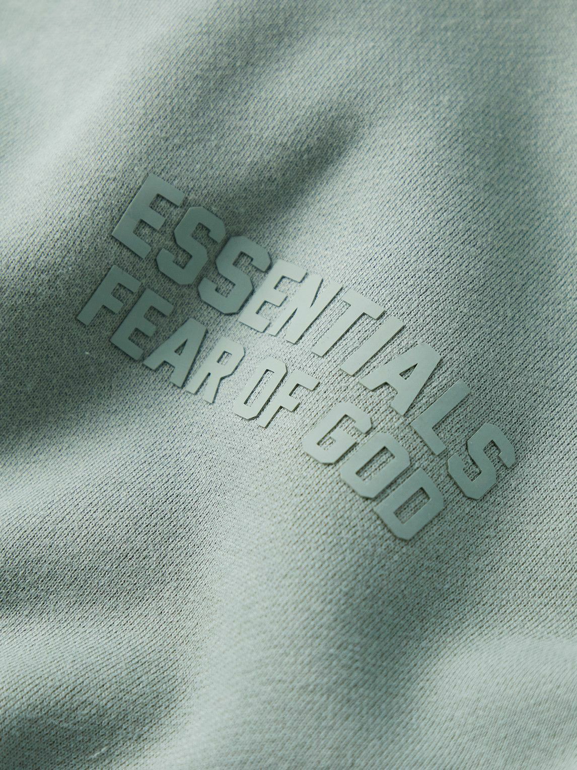 FEAR OF GOD ESSENTIALS Oversized Logo-Appliquéd Cotton-Blend Jersey Hoodie  for Men