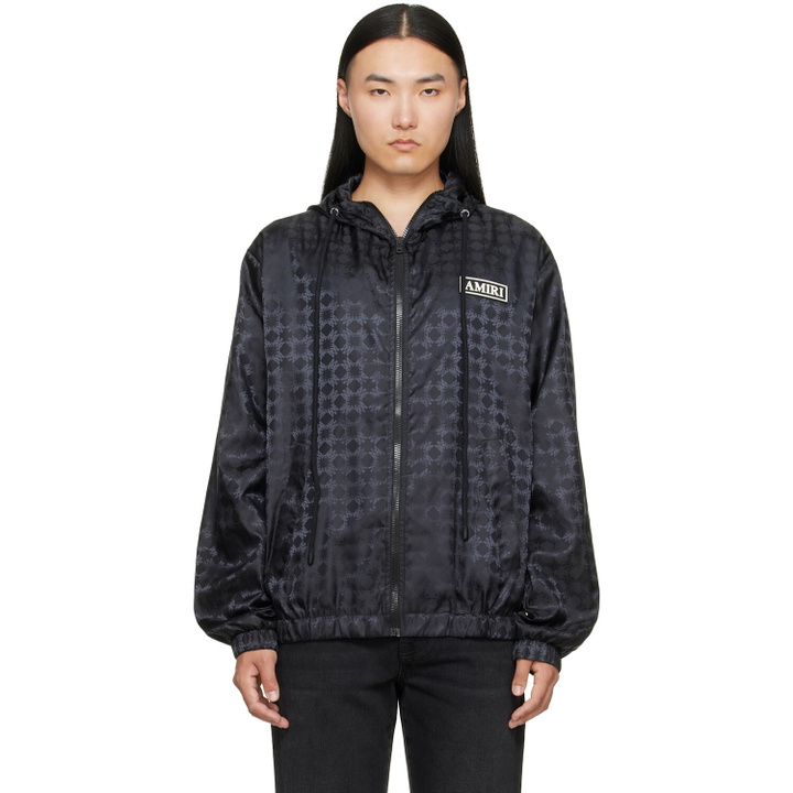 Photo: AMIRI Black MA Quad Windbreaker Jacket