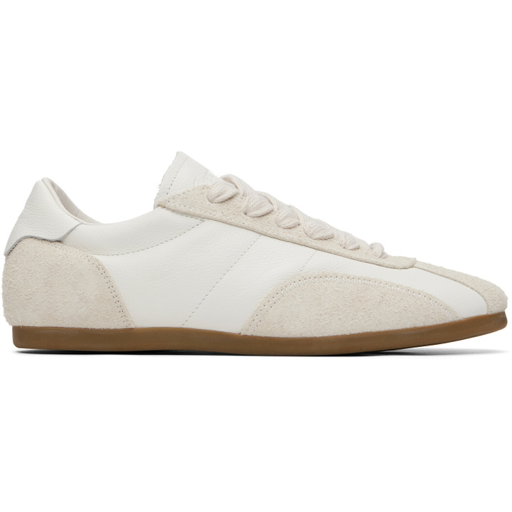 Photo: Represent White Low-Pro Leather Suede Sneakers