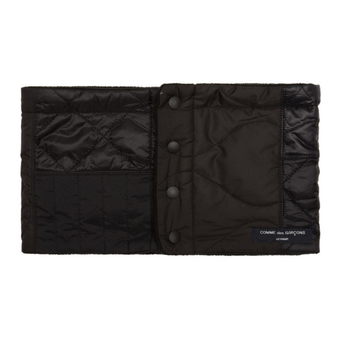 Photo: Comme des Garcons Homme Black Quilted Scarf