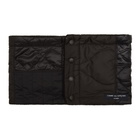 Comme des Garcons Homme Black Quilted Scarf