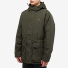 Fred Perry Authentic Men's Padded Zip-Through Jacket in Hunting Green