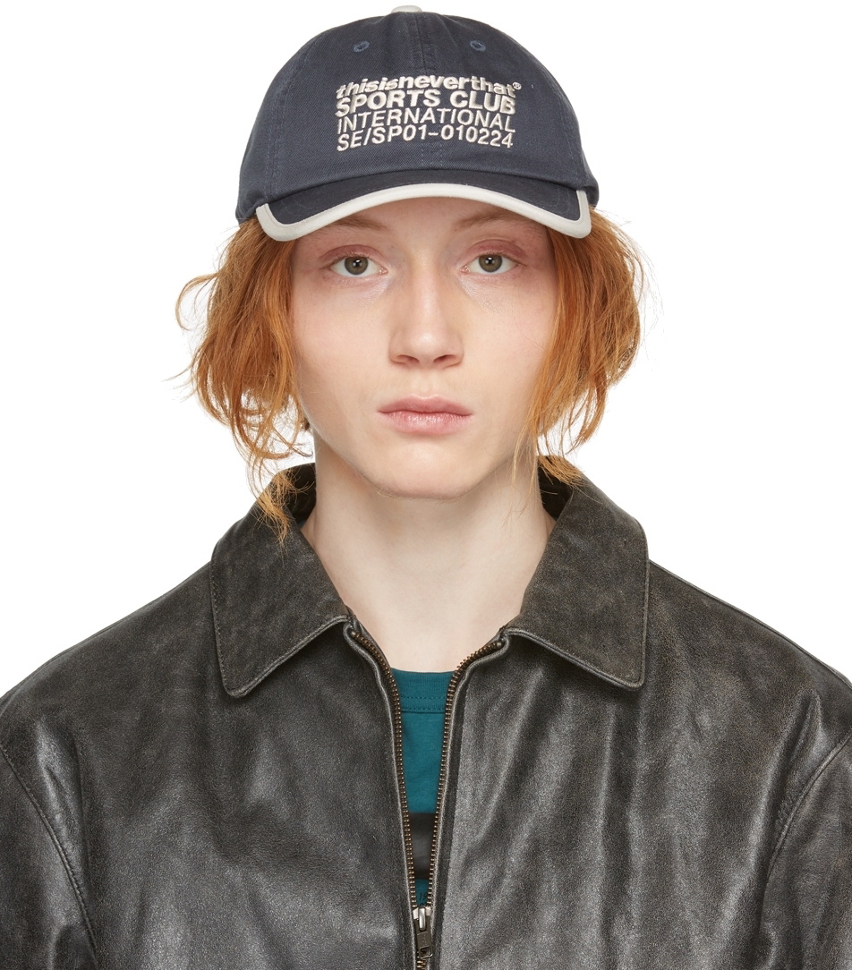 thisisneverthat Navy Binding Sports Club Cap thisisneverthat