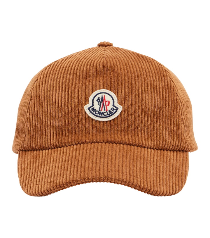 Photo: Moncler Logo corduroy baseball cap