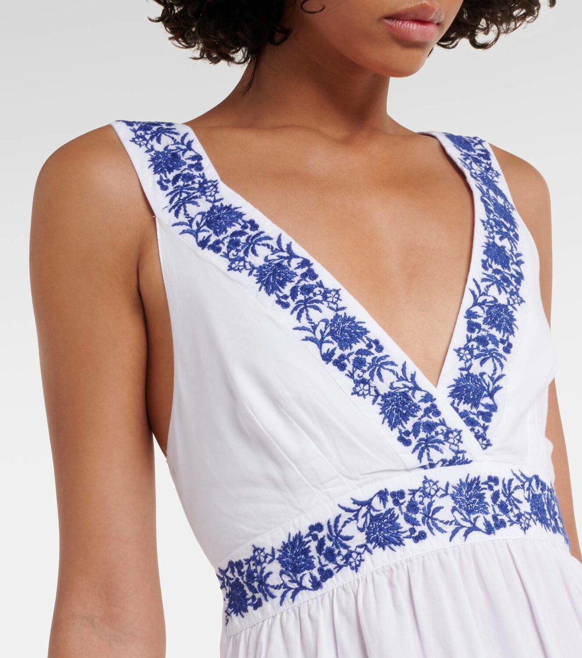 Heidi Klein Cannes embroidered cotton maxi dress