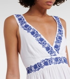 Heidi Klein Cannes embroidered cotton maxi dress