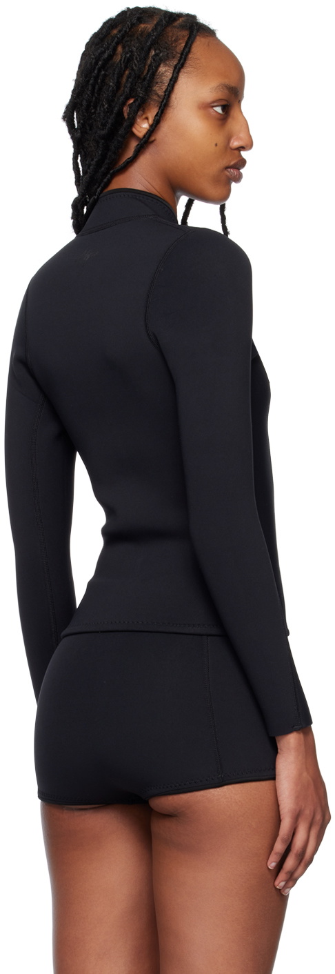 ABYSSE Black Rell Long Sleeve Swim Top