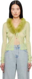 Blumarine Green Knitted Cardigan