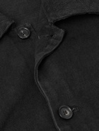 BODE - Logo-Embroidered Denim Jacket - Black