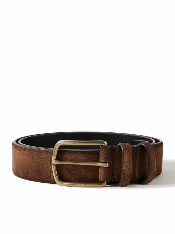 Photo: Officine Creative - 3.5cm Suede Belt - Brown