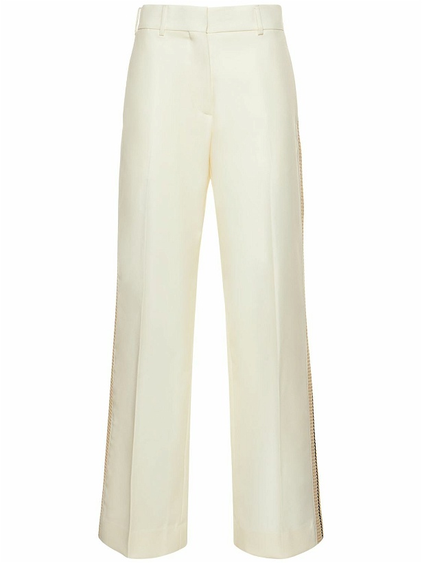 Photo: PALM ANGELS - Knit Tape Wool Blend Suit Pants