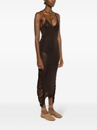 AISLING CAMPS Purple Stalactite Knit Dress