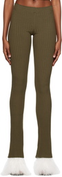 ANDREĀDAMO Khaki Flare Trousers