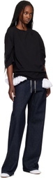 Dries Van Noten White Ruffled Cotton Waist Belt