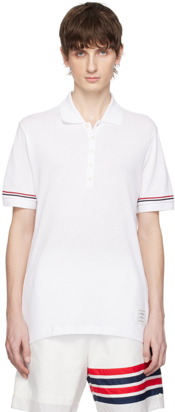 Photo: Thom Browne White Patch Polo