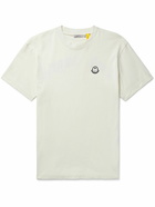 Moncler Genius - 8 Palm Angels Logo-Appliquéd Printed Cotton-Jersey T-Shirt - Neutrals