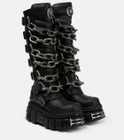 Vetements x New Rock leather platform boots