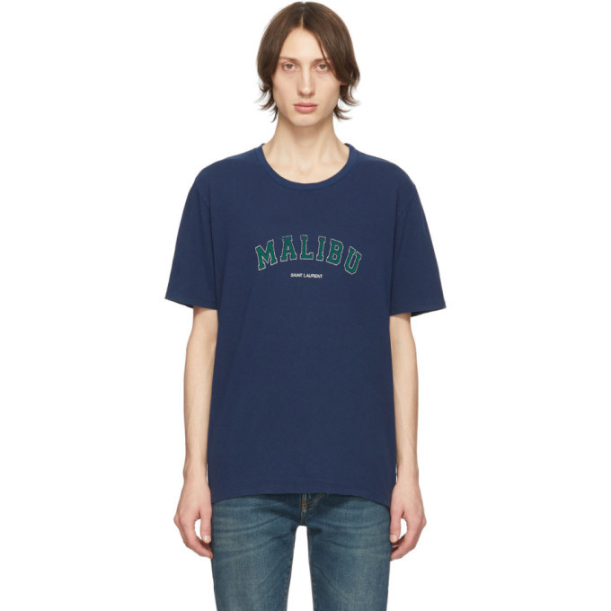 Photo: Saint Laurent Navy Malibu T-Shirt