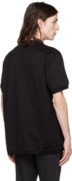 Alexander McQueen Black Embroidered T-Shirt