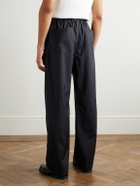 Saman Amel - Straight-Leg Wool DrawstringTrousers - Blue