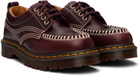Dr. Martens Burgundy Lowell Leather Moc Toe Derbys