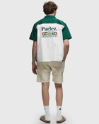 Parlez Jose Ss Shirt Deep Green Green/White - Mens - Shortsleeves