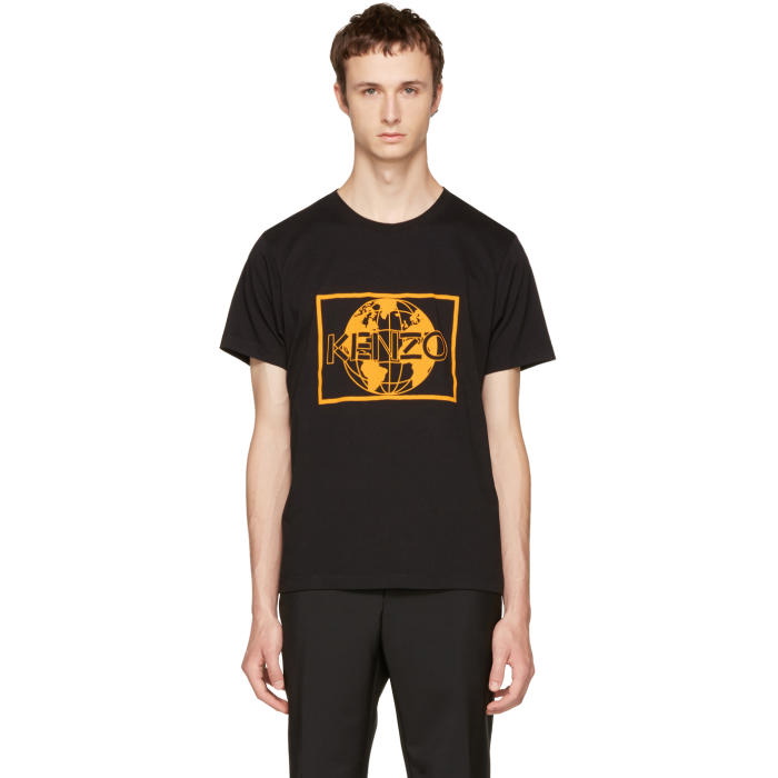 Photo: Kenzo Black KENZO World T-Shirt 