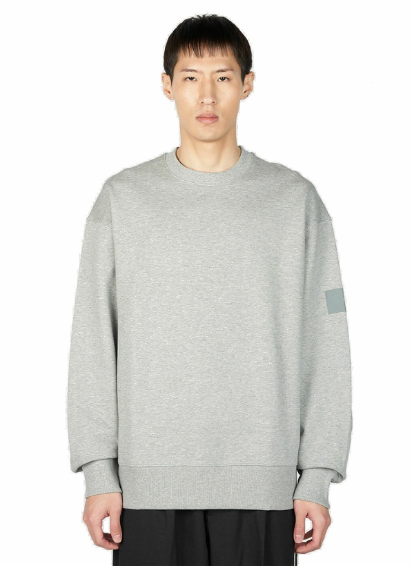 Photo: Y-3 - Logo Print Sweatshirt in Grey