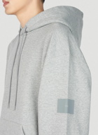 Y-3 - Logo Print Hooded Sweatshirt in Grey